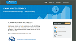 Desktop Screenshot of emmawhiteresearch.com