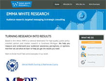 Tablet Screenshot of emmawhiteresearch.com